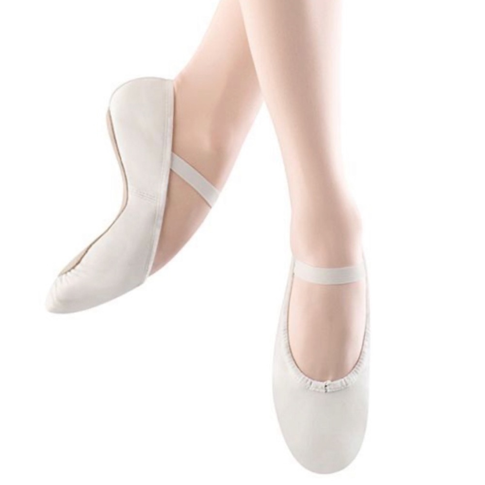 Bloch Dansoft Leather Full Sole Ballet Slippers. Size 4.5